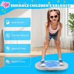 Balance Board Maze for Kids, Wobble Board with 3 Balls, 3 Replacement Labyrinth Boards, Indoor Active Play Toys for Sensory Training, Ages 3+, Max Load 140 Lbs