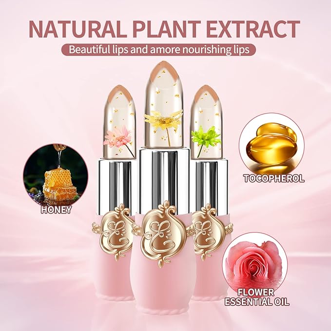 Flower Jelly Lipstick Set