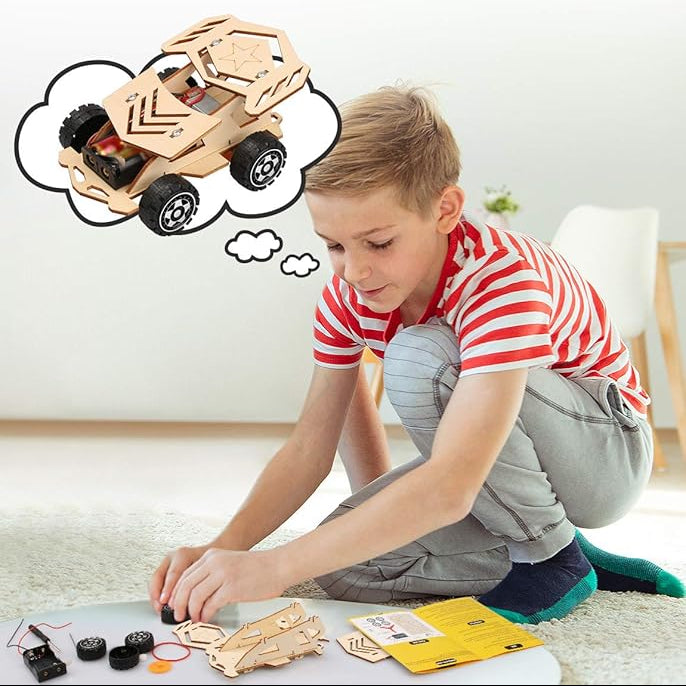 STEM Wooden Car Builder Kit