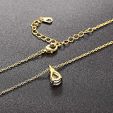 Radiant Teardrop Pendant Necklace