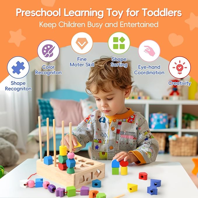 Wooden Color Sorting Toy