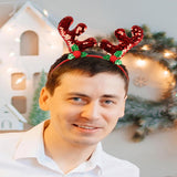 Diademas de Navidad y diadema de disfraces, accesorios de Navidad de Papá Noel, decoraciones de fiesta para mujeres