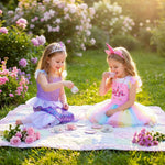 Meland Princess Dress Up Trunk for Girls 3-8, 16PCS Princess Toys Set, Pretend Play Gift for Birthday, Christmas, Halloween