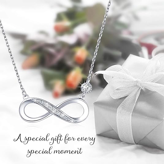 Infinity Love Sterling Silver Necklace