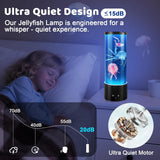Jellyfish Lamp, Jelly Fish Tank Mood Light, Table Lamp for Home Office Decor，Relaxation and Sleep, Jellyfish Aquarium with 17 Colors Changing, Valentines Day Gifts for Women, Kids and Men