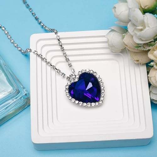 Ocean Heart Crystal Necklace