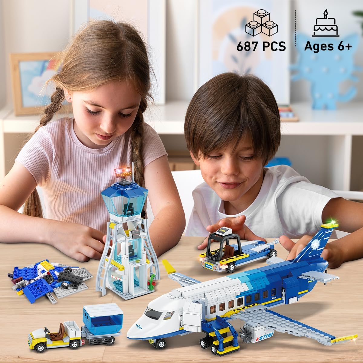 City Passenger Airplane Building Set