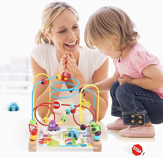 Wooden Bead Maze Set