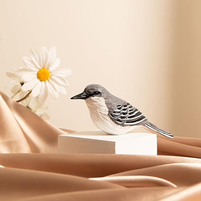 Handcrafted Wooden Bird Figurines