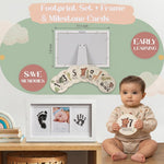 New Baby Gift Basket 22-Piece Set with Elegant Keepsake Magnet Box | Newborn Baby Gift Set for Boy & Girl | Gender Reveal Gifts & New Mom Gifts Bundle | Essential Newborn Toys & Accessories
