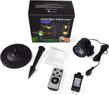 Luces láser de Navidad rojo y verde con control remoto inalámbrico para decoración de exteriores, proyector de luz impermeable, espectáculo de luz estelar led para decoración de Navidad, casa, patio, jardín, pared interior