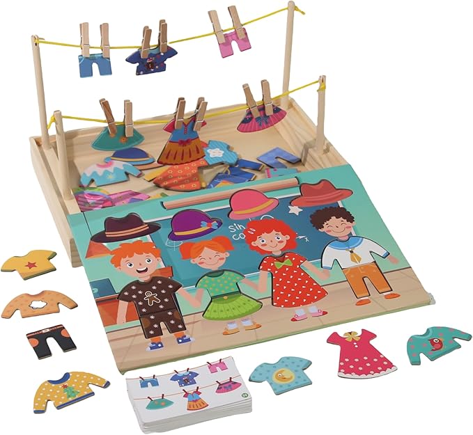 Montessori Clothes Hanging Set