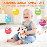 LUDILO Learning Toys for 1 Year Old Boy Girl Gifts: Pull Along Crawling Toy Musical Puppy 6 7 8 9 10 12 18 Month Old Baby Toy 1st Birthday Gifts for Boys Girls Toddler Infant Baby Toys 6-12-18 Months