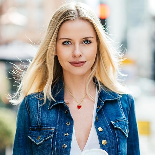 Red Carnelian Heart Necklace