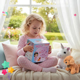 Meland Toy Doctor Kit for Girls, Pretend Play Toy Doctor Set with Dog , Carrying Bag, Stethoscope & Dress Up Costume Gift for Kids Toddlers Ages 3 4 5 6 Year Old for Role Play