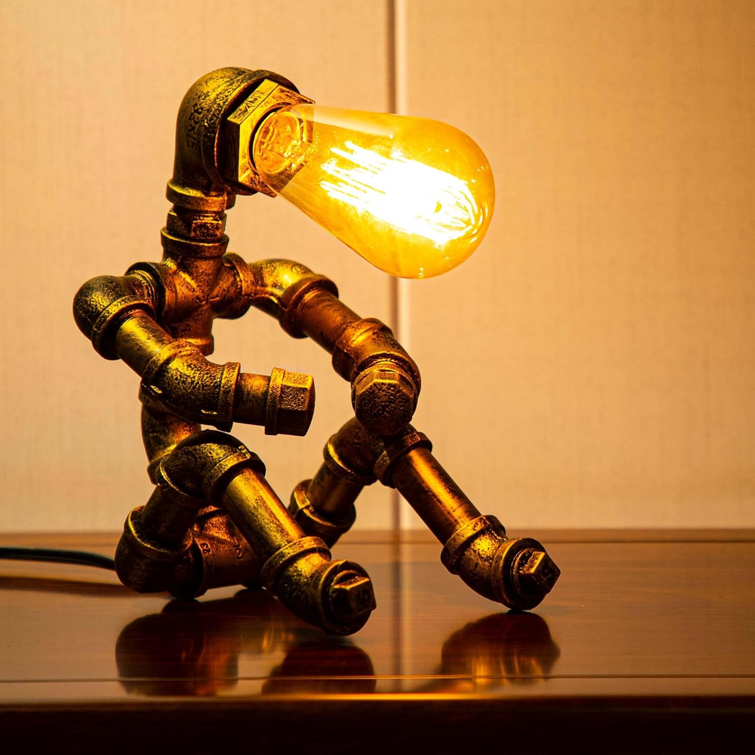 Steampunk Robot Table Lamp