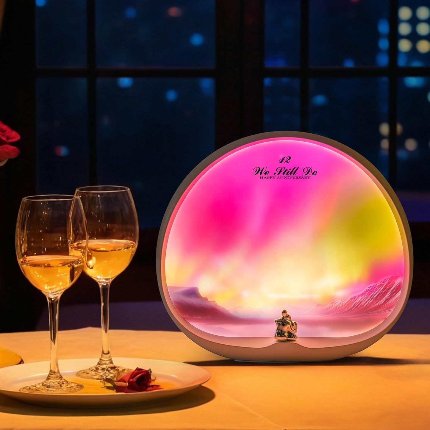 mamre Northern Lights Night Light Touch Dimmable Creative Valentine Christmas Birthday Gift for Him/Her