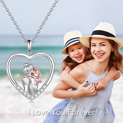 Sterling Silver Mother Necklace