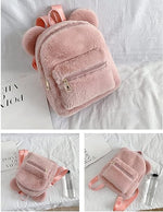 Fuzzy Bear Ears Backpack