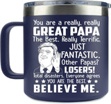 Insulated Stainless Steel Dad Mugs