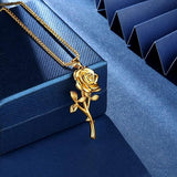 Rose Pendant Jewelry Set