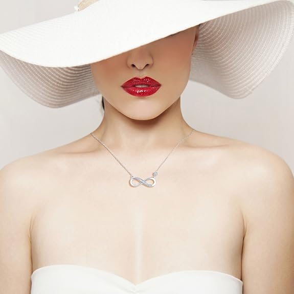 Infinity Love Sterling Silver Necklace