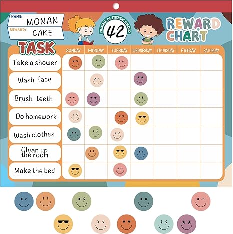 Boho Chore Reward Chart