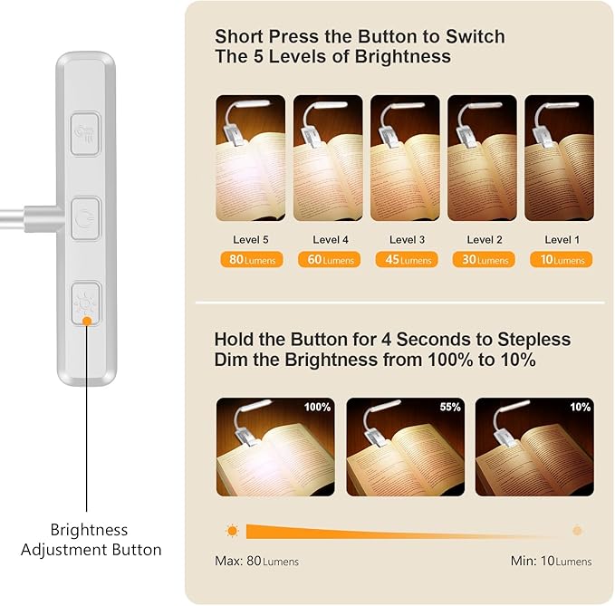 Bedside Reading Clip Light