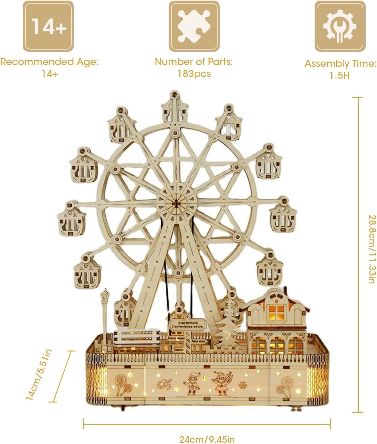 Ferris Wheel Wooden Puzzle