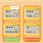 alilo Math Games for Kids Ages 5-12, Portable Math Toys for Practicing Addition, Subtraction, Multiplication and Division, Fun Educational Toy with 5 Modes, 19 Math Games, and 50K Math Questions