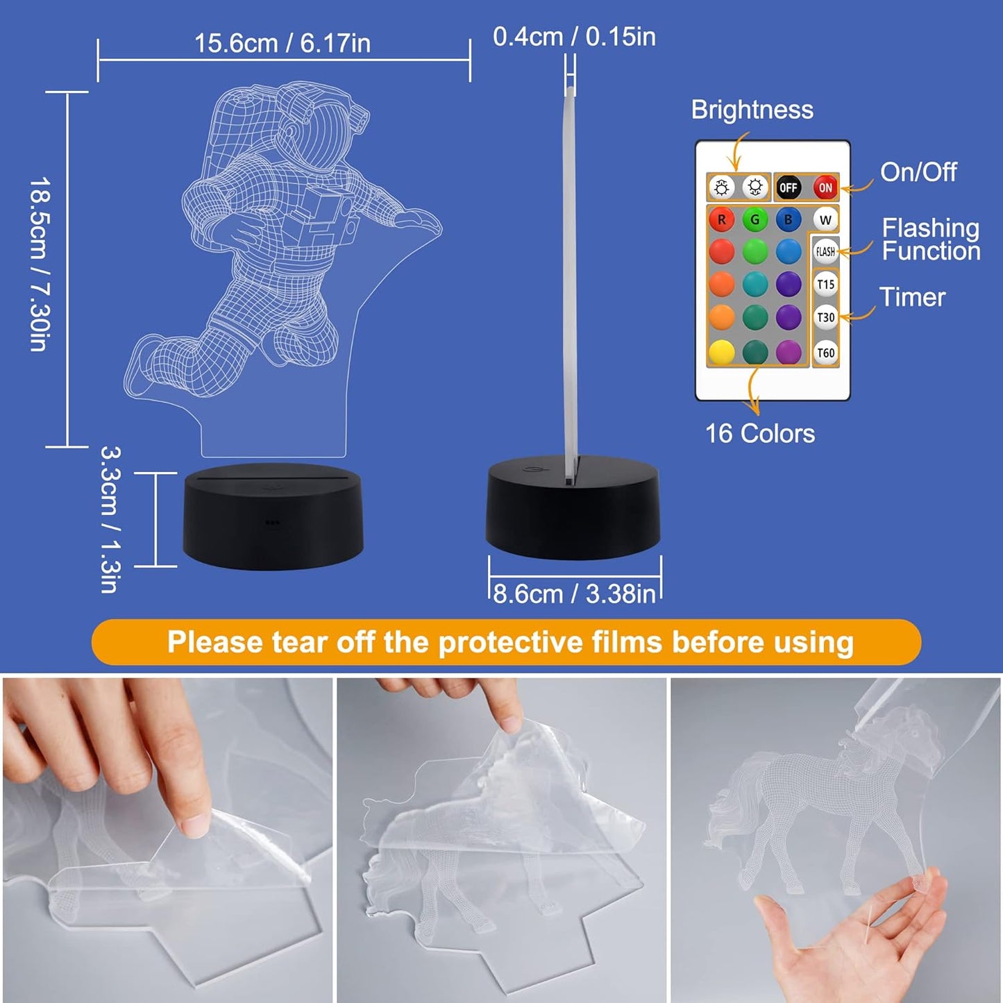 3D Illusion Night Lamp