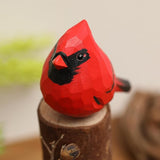 Handcrafted Wooden Bird Figurines