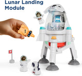 iPlay, iLearn Kids Space Toys, Spaceship Adventure Planet Playset W/ 2 Astronaut Rocket Shuttle, Boy Educational STEM Outer Space Solar System Toy, Cool Birthday Gift 3 4 5 6 7 8 Year Old Girl Toddler