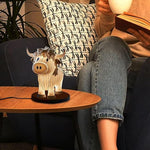 Highland Cow Resin Table Lamp