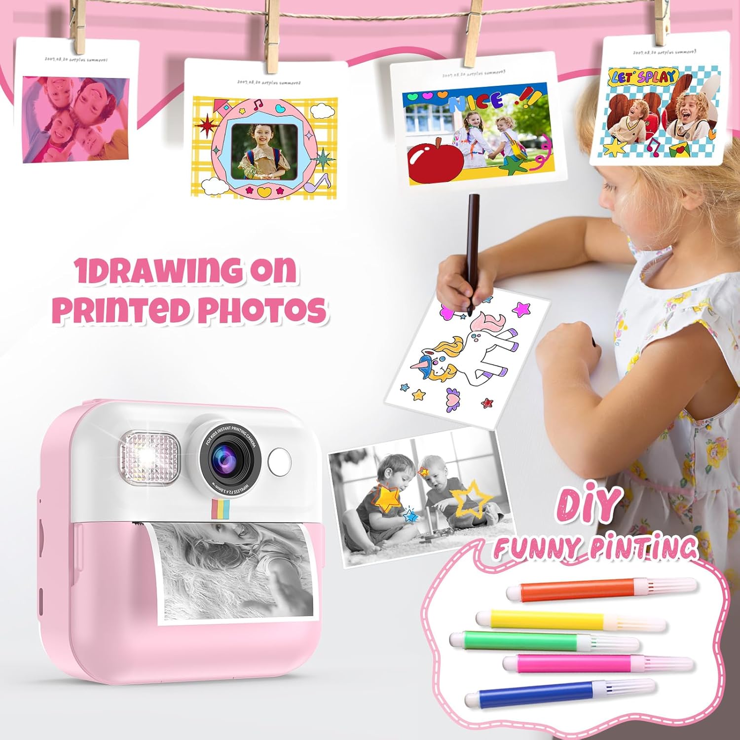 Instant Print Kids Camera
