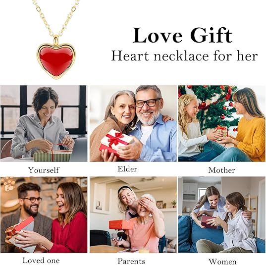 Red Carnelian Heart Necklace