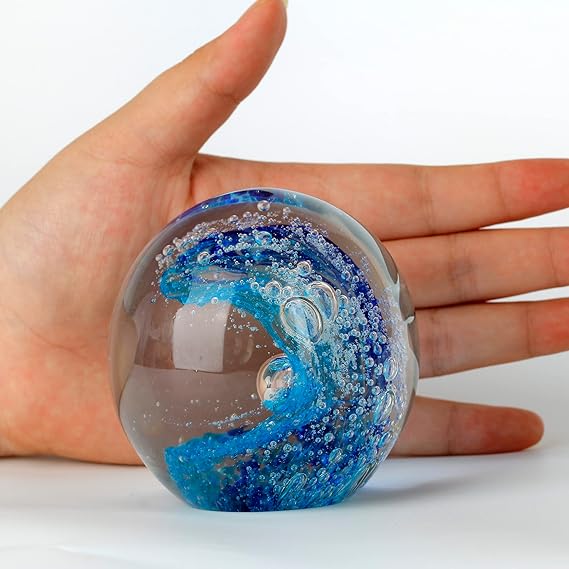 Ocean Wave Crystal Sphere