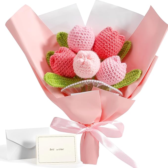 Crochet Flower Bouquet Gift Set