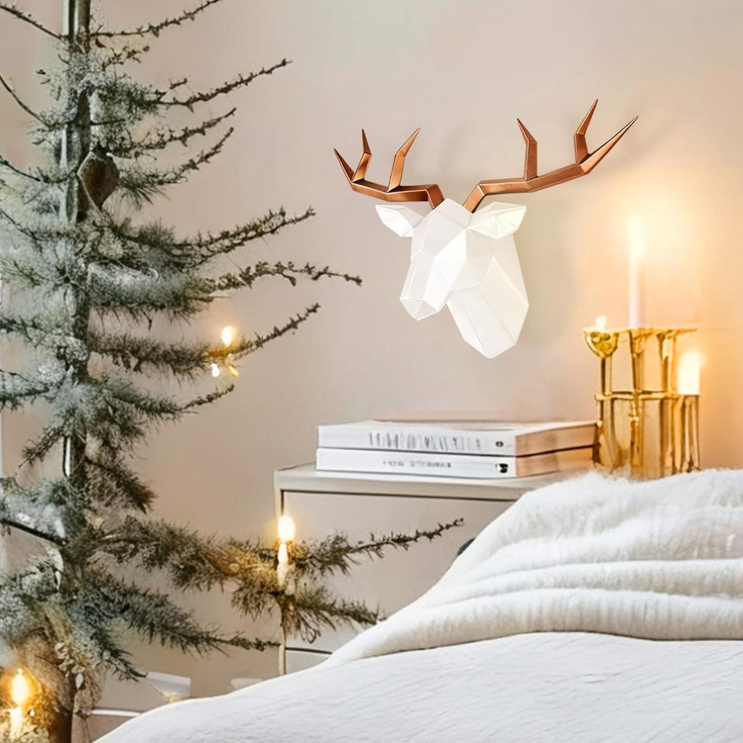 Geometric Deer Wall Sculpture