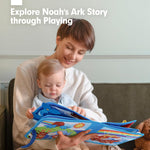 hahaland Noah's Ark Toy Busy Book for Toddlers 1-3 - Baptism Gifts for Boys Girls - Montessori Toys for 1 Year Old, Sensory Early Learning Educational One Year Old Boy Birthday Christian Church Toys