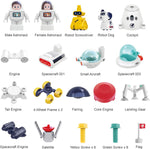 iPlay, iLearn Kids Space Toys, Spaceship Adventure Planet Playset W/ 2 Astronaut Rocket Shuttle, Boy Educational STEM Outer Space Solar System Toy, Cool Birthday Gift 3 4 5 6 7 8 Year Old Girl Toddler