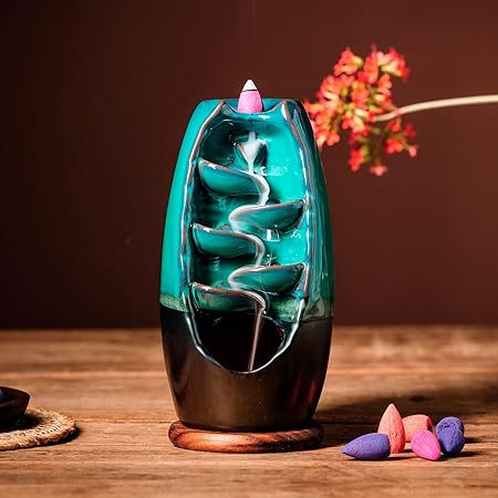 Ceramic Waterfall Incense Burner