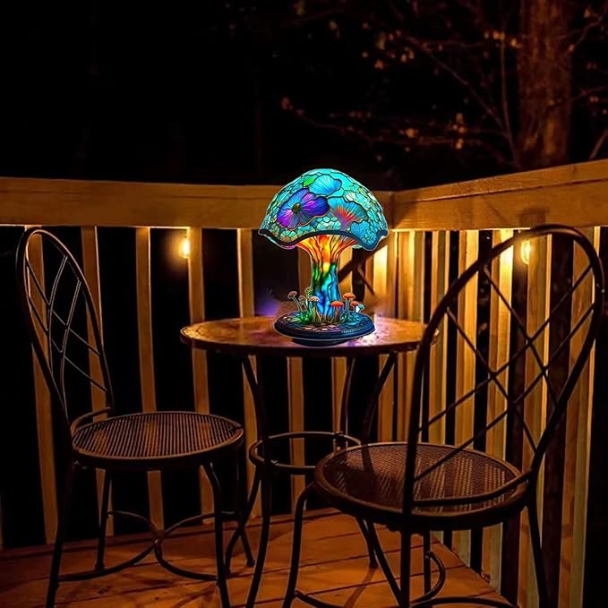 Tiffany-Style Stained Glass Table Lamp