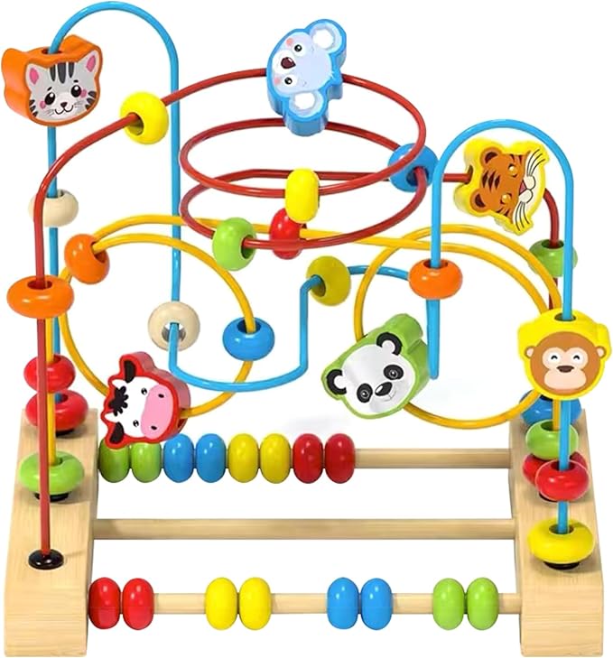 Wooden Bead Maze Set