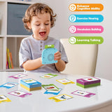 Talking Flash Cards for Toddlers 1 2 3 4 Year Olds, Montessori Language Learning with 224 Words, Pocket Speech Therapy Tools, and Speech Development Educational Playthings for Children