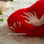 Heart-Shaped Fluffy Pillow