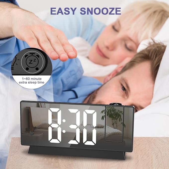 Projection LED Alarm Clock