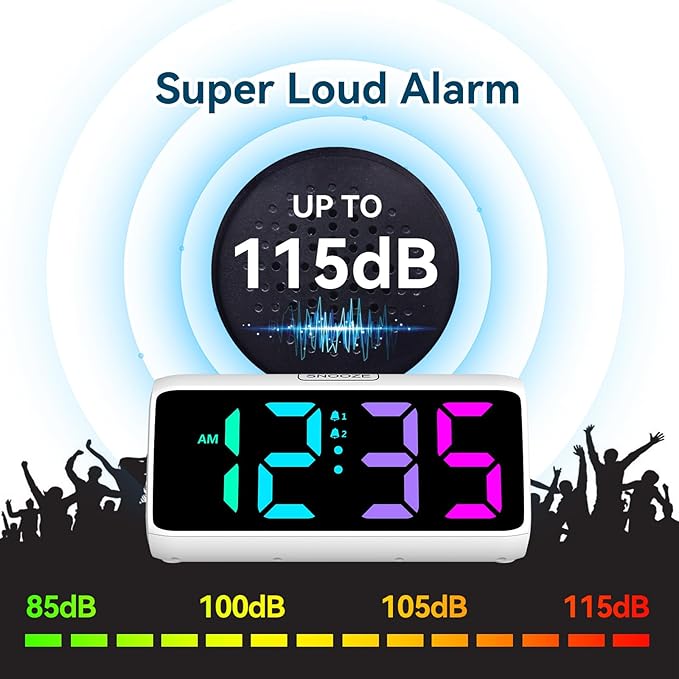 Netzu RGB Digital Alarm Clock