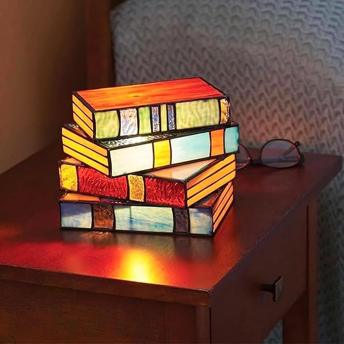 Resin Stacked Books Lamp
