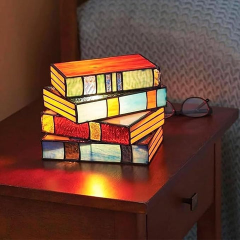 Resin Stacked Books Lamp